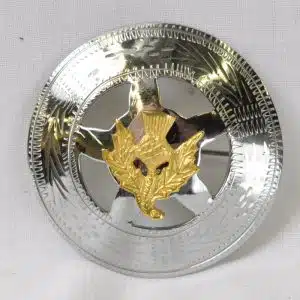 Brooch - Gold Scottish Thistle