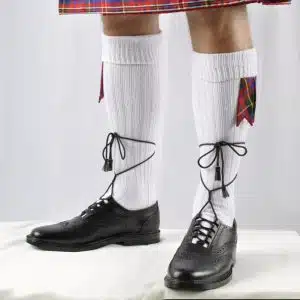 Contemporary White Kilt Hose