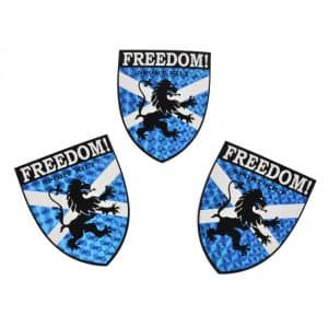Scottish Flag (Saltaire) Sport Kilt Freedom Sticker