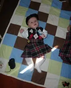Stewart Black Baby Sport Kilt
