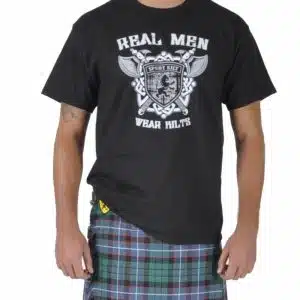 Real Men Wear Kilts T-Shirt - Black