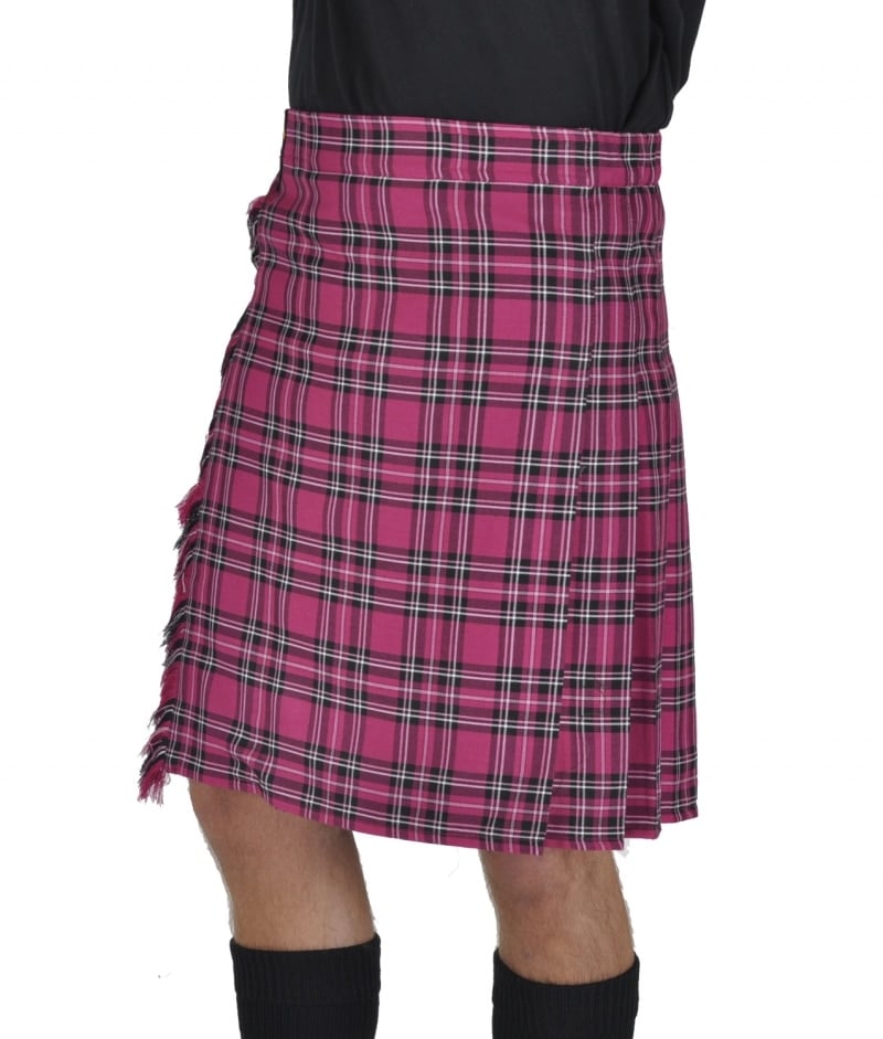 Pink Stewart Works Kilt - Image 3