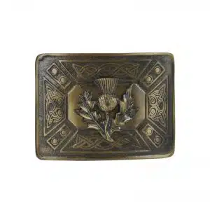 Scottish Thistle Bronze Buckle