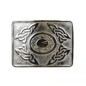 Silver Celtic Oval Buckle