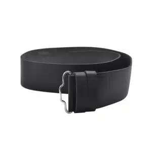 Black Leather Smooth finish Kilt Belt