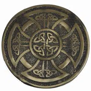 Celtic Cross Brass Buckle