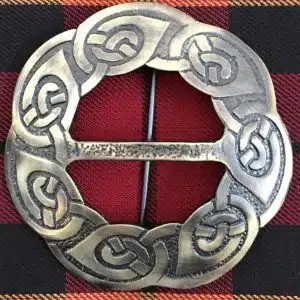 Celtic Brooch - Antique Brass Finish