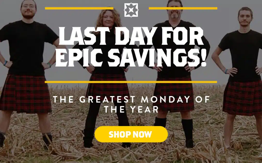 Last Day For Epic Savings!
