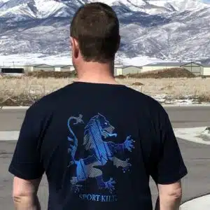 Thin Blue Lion V-Neck T-Shirt