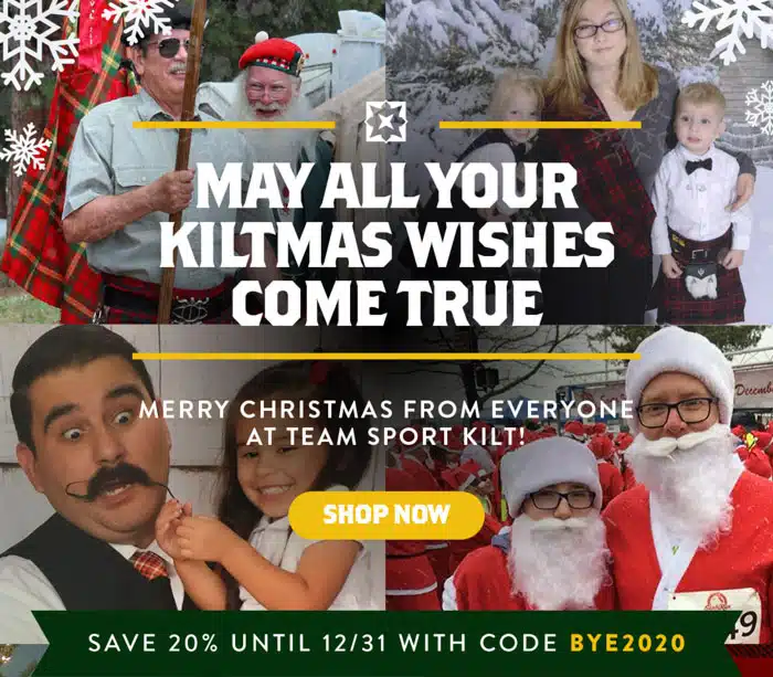 Merry Christmas from everyone at Team Sport Kilt!