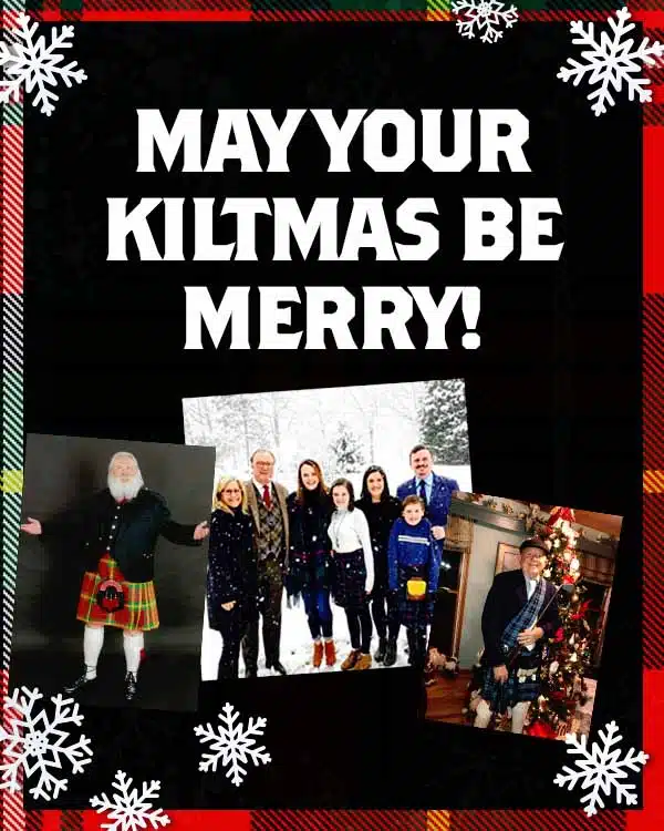 spk-merry-kiltmas-2022 People wearing kilts and celebrating kiltmas