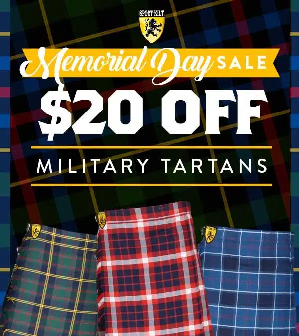Save $20 On Military Kilts All Weekend