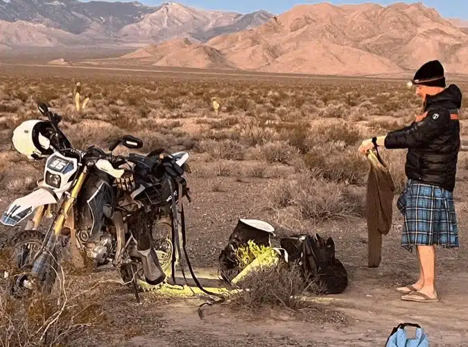 Adventure in a Sport Kilt – Moto Camping