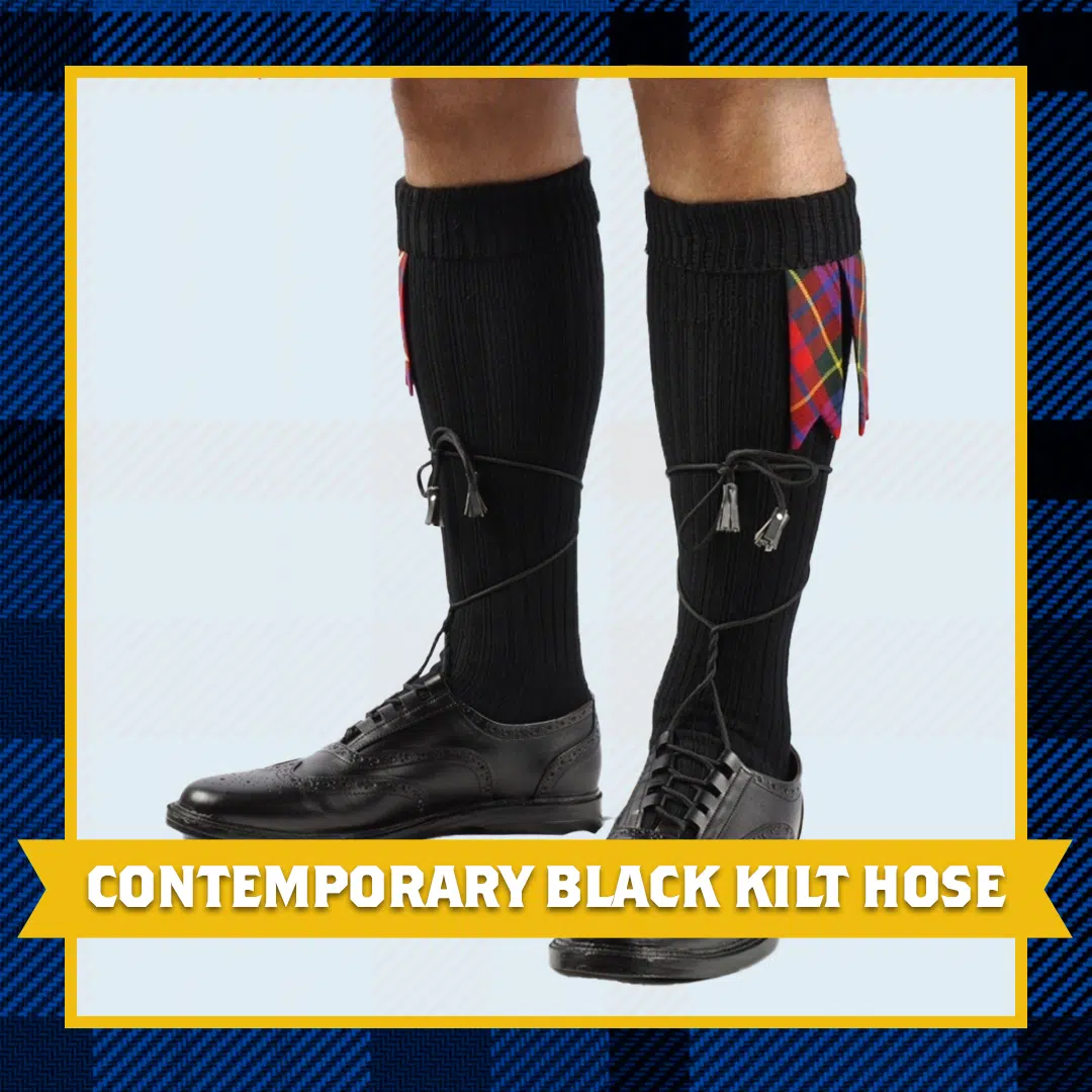 Shop these accessories and make the night even more authentic: https://sportkilt.com/product/contemporary-black-kilt-hose/