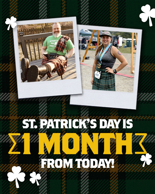 The clovers are sprouting, the pint glasses are chilling (or sometimes remaining at room temperature), and the Irish eyes are starting to smile. St. Patrick’s Day is one month from today! Do you have the kilts for the occasion? Shop our Irish Collection, including All Ireland, Kelly, Murphy, and Irisher! Order ‘em now so you’ll have ‘em in time for the big day. SHOP IRISH