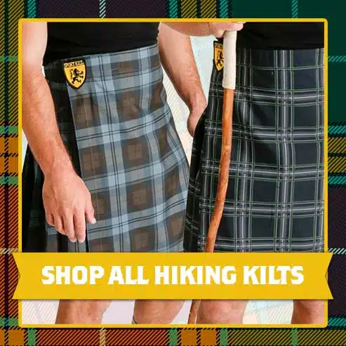 Three of our favorite Hiking Kilt tartans have returned from their sabbatical. We asked them what they learned while they were away, and they said, “No man is a mountain.” Whatever that means. Get wrapped up in these tartans in time for Spring & Summer hiking season! Available while supplies last.