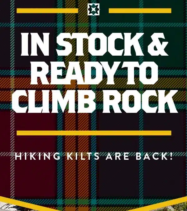 Hiking Kilts Are Back From Break!