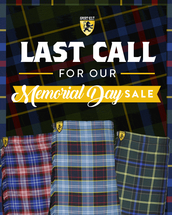 On this Memorial Day, we once again honor the men and women who gave everything to keep us free. Honor the bravery it takes to fight for our country by wearing the official tartans of our US Military. Shop our collection and save $20 with our special sale today. Use code CLANBRAVE23 at checkout.