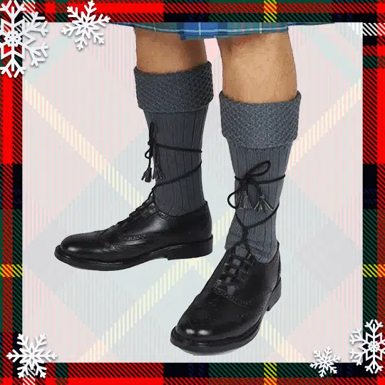 Designed to keep your calves warm when it's frosty outside, and give you extra style points at holiday parties.