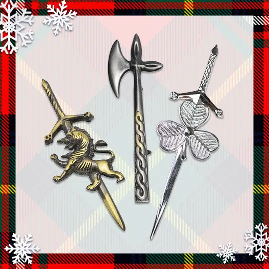 A subtle yet striking accessory, ideal for securing your kilt and adding an extra touch of flair.