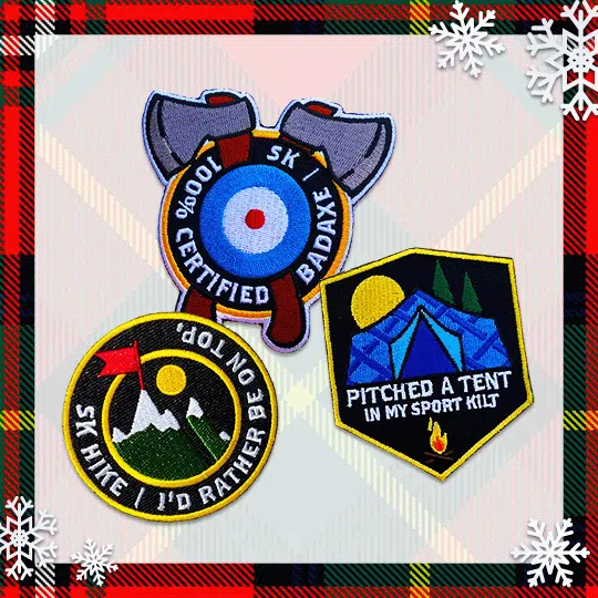 Designed exclusively by Sport Kilt, these patches celebrate the essence of our brand, allowing you to personalize your gear with pride.