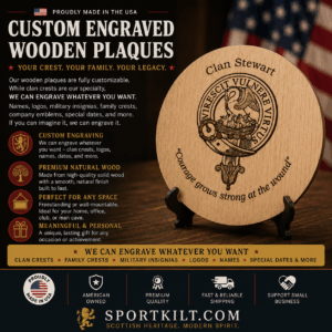 Custom Engraved Wooden Plaque