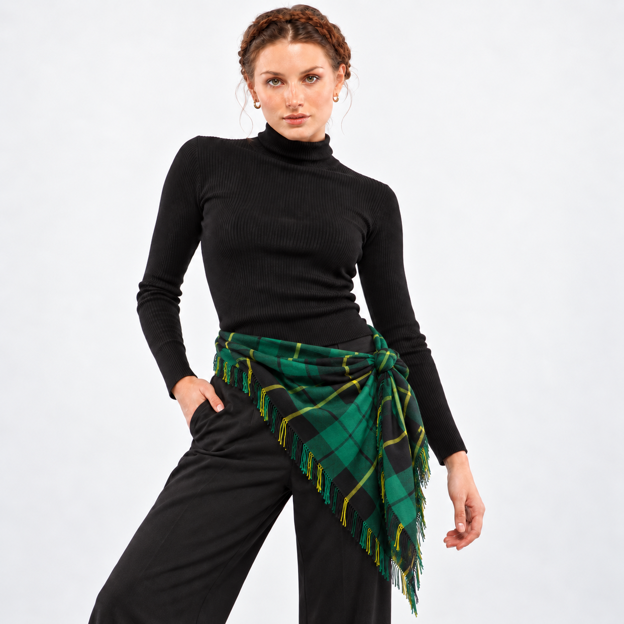 Women’s Tartan Scarf Belt